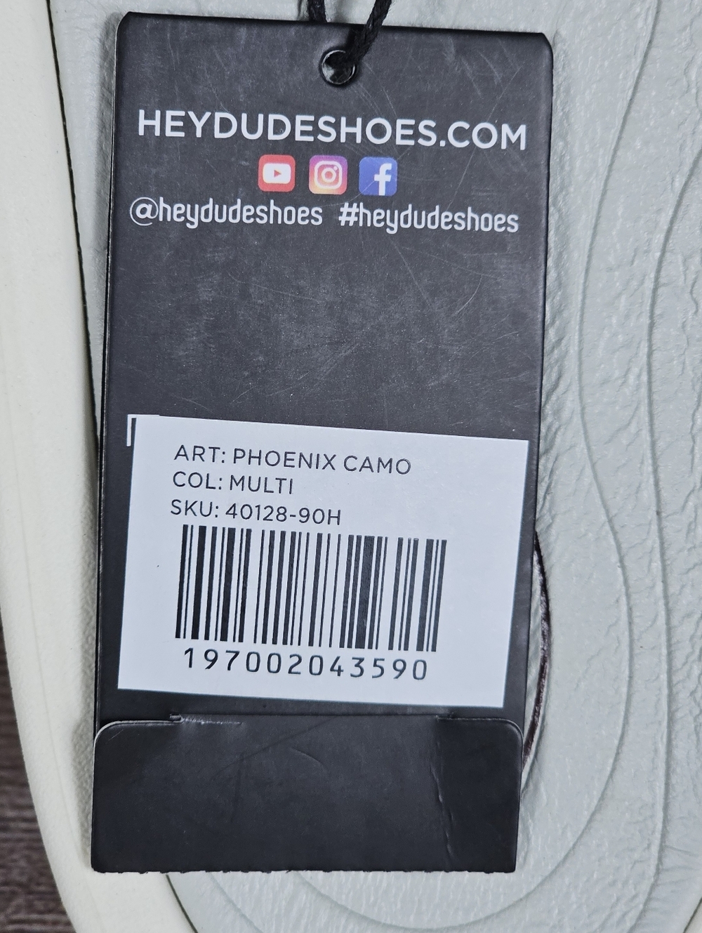 NEW Hey Dude Men's Phoenix Camo Slide Sandals Size 11 (40128-90H) - Picture 4 of 6